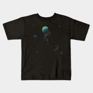 Jellyfish Flying Astronaut Kids T-Shirt